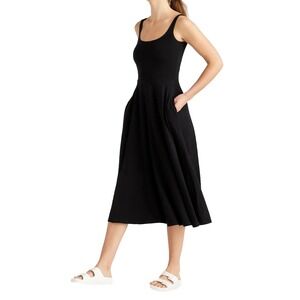 Elegant Black Midi Dress